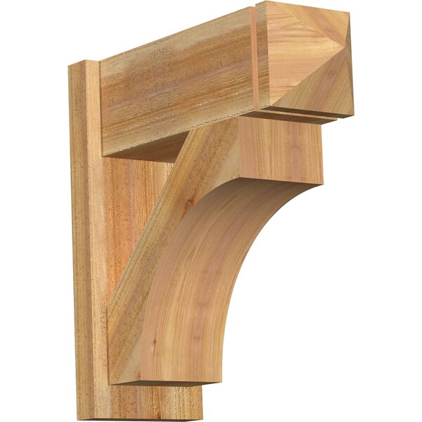Ekena Millwork Westlake Rough Sawn Arts and Crafts Outlooker, Western Red Cedar, 8"W x 22"D x 22"H OUT08X22X22WTL03RWR - main